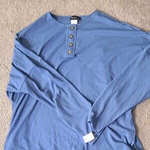 Long Sleeved Ribbed T-Shirt